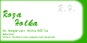 roza holka business card